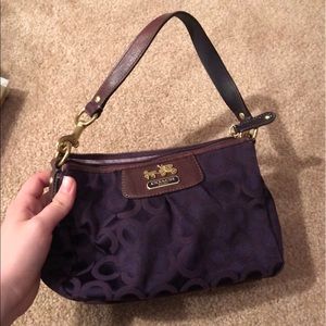 Purple Coach purse